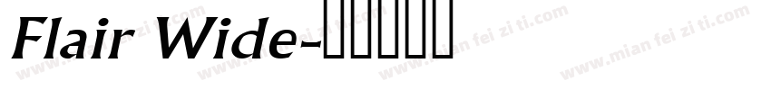 Flair Wide字体转换